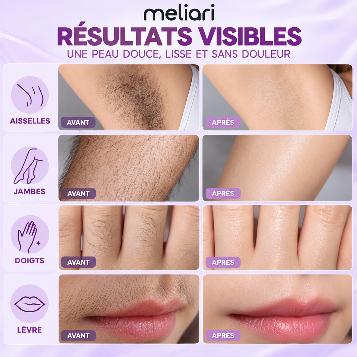 Spray Dépilatoire Meliari – Peau Lisse
