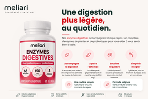 Une digestion plus légère au quotidien - Enzymes Digestives Meliari