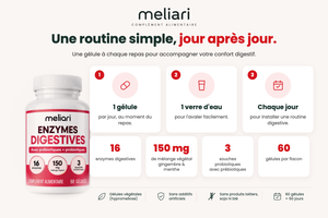 Une routine simple jour après jour - Enzymes Digestives Meliari