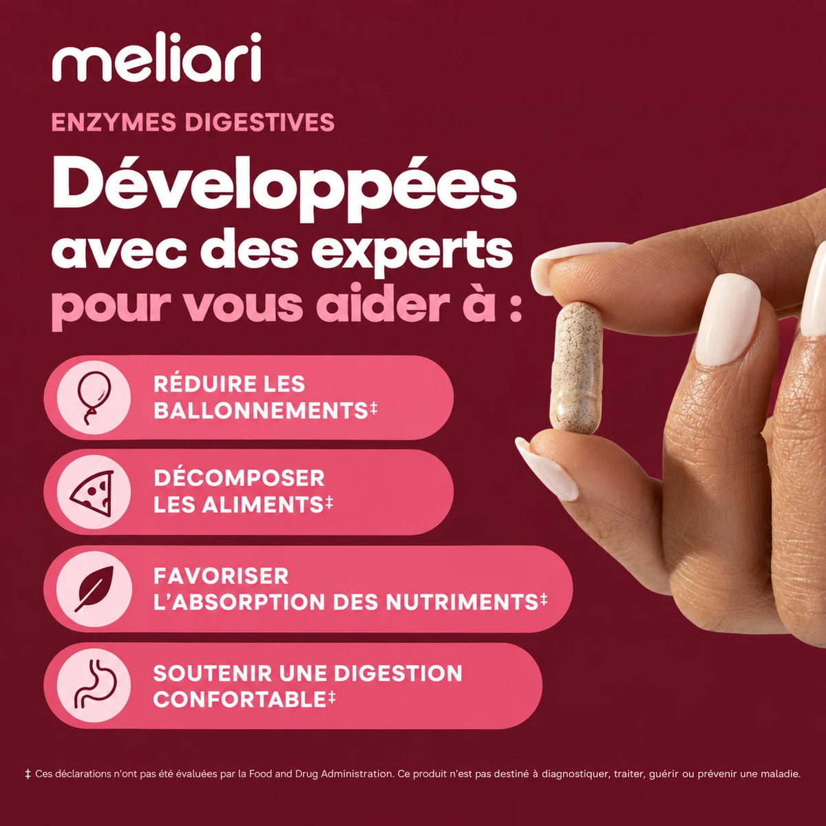 Enzymes Digestives Meliari : bénéfices pour le confort digestif